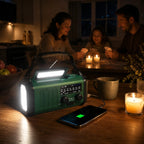 Emergency Radio Hand Crank & Solar Power Bank