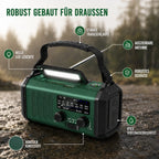 Emergency Radio Hand Crank & Solar Power Bank