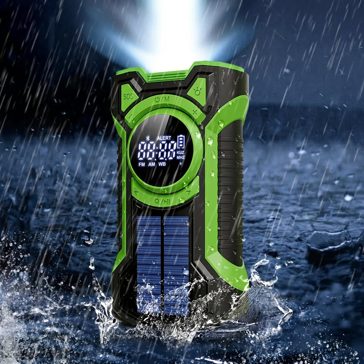 Emergency Radio NOAA Weather Solar, Hand-Crank & USB-C