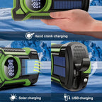 Emergency Radio NOAA Weather Solar, Hand-Crank & USB-C