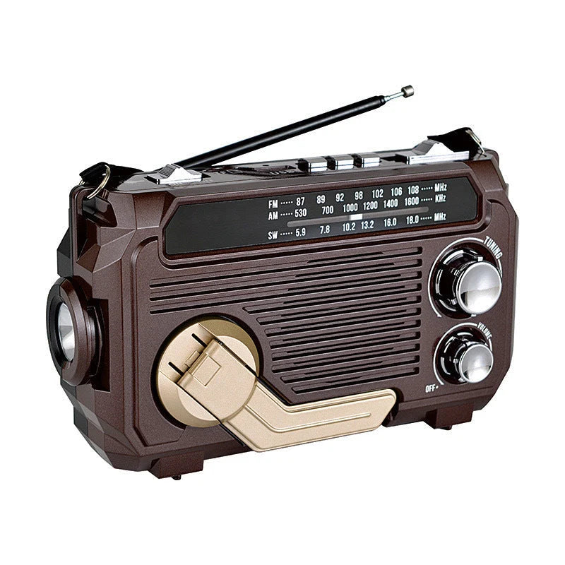 Emergency Radio Solar & Hand Crank AM FM SW
