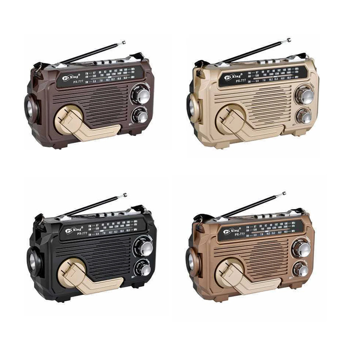 Emergency Radio Solar & Hand Crank AM FM SW