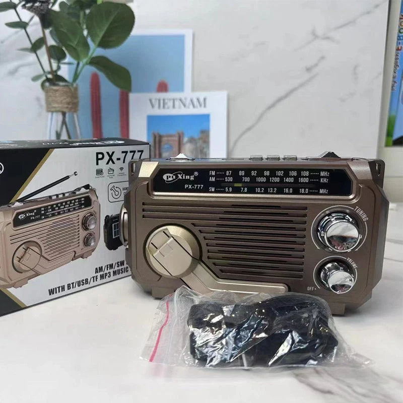 Emergency Radio Solar & Hand Crank AM FM SW