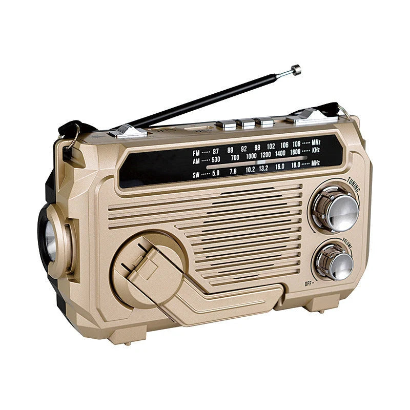 Emergency Radio Solar & Hand Crank AM FM SW