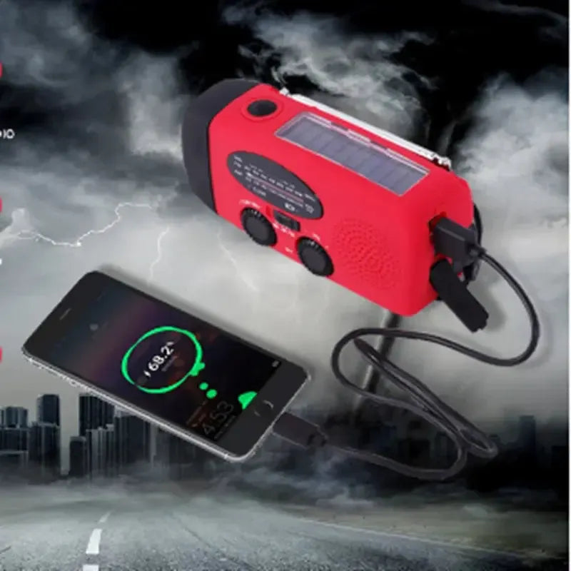 Emergency Radio Solar Hand Crank & USB