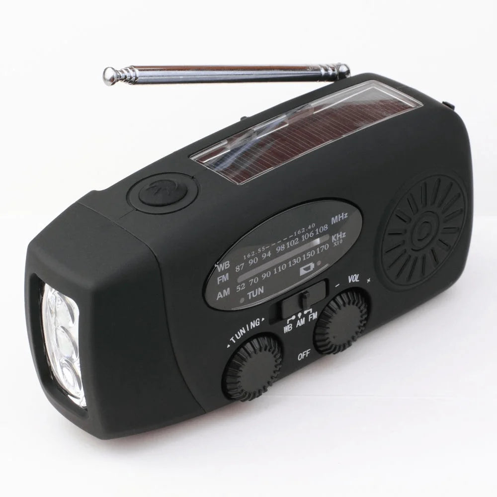 Emergency Radio Solar USB & Hand Crank