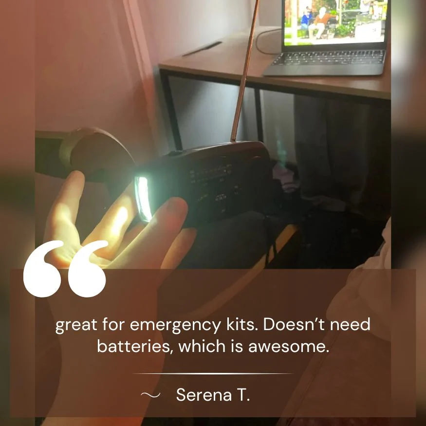 Emergency Radio Solar USB & Hand Crank