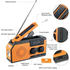 Emergency Weather Radio Solar & Hand Crank Powered