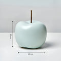 Enamel-Coated Ceramic Apple Sculpture