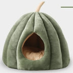 Enclosed Pet Bed Plush-Lined Machine-Washable