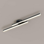 Energy-Efficient Aluminum LED Semi-Flush Ceiling Light (Dimmable Remote Control)