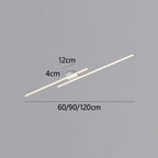 Energy-Efficient Aluminum LED Semi-Flush Ceiling Light (Dimmable Remote Control)