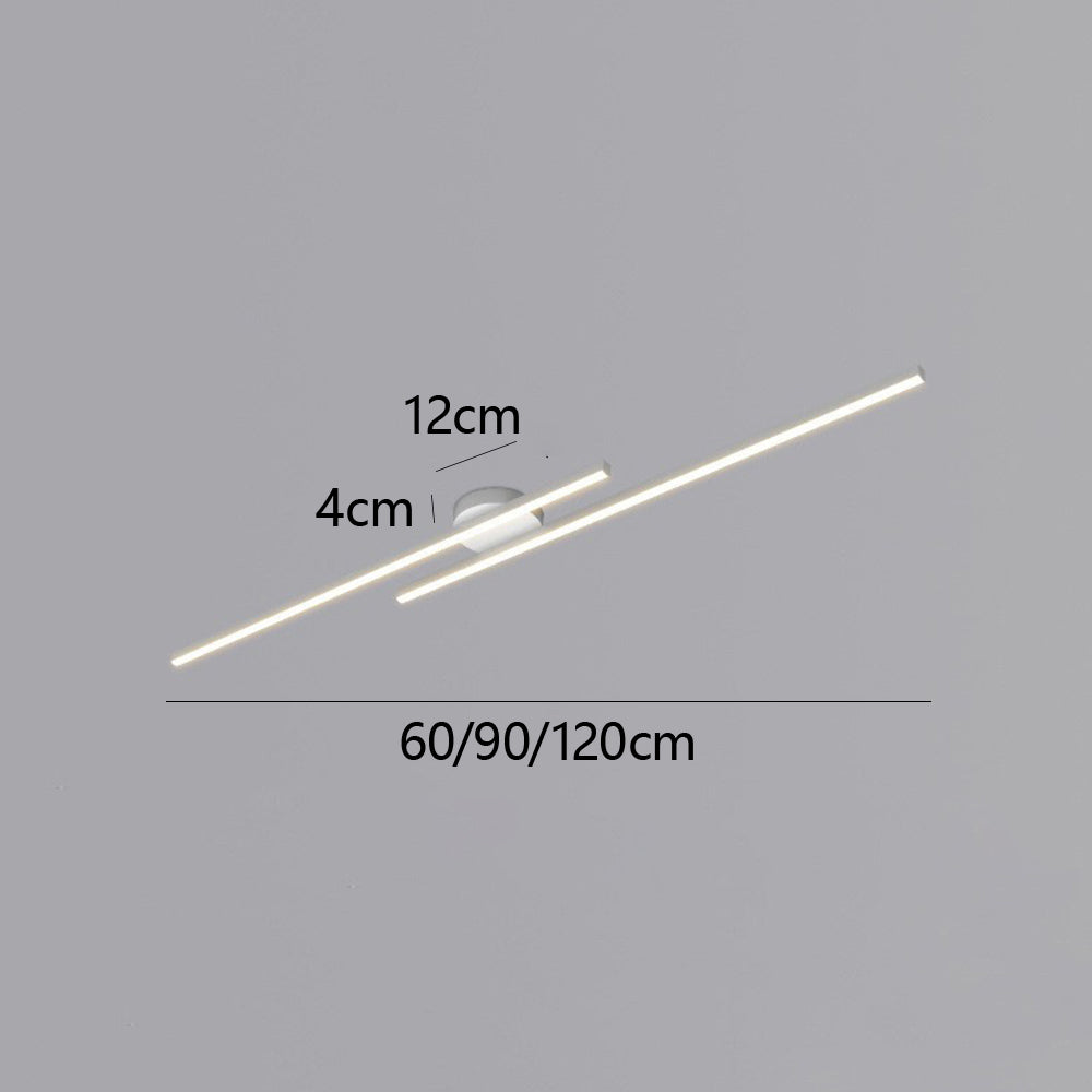 Energy-Efficient Aluminum LED Semi-Flush Ceiling Light (Dimmable Remote Control)