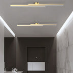 Energy-Efficient Aluminum LED Semi-Flush Ceiling Light (Dimmable Remote Control)