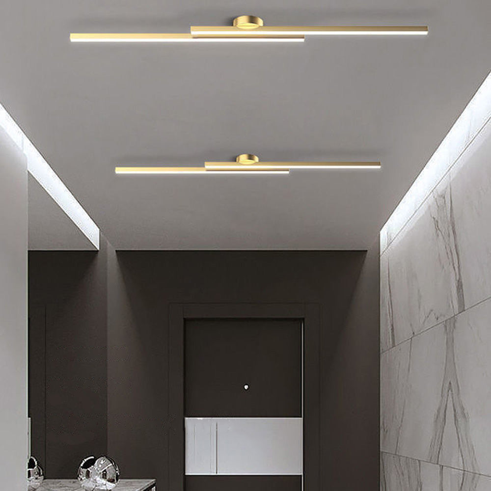 Energy-Efficient Aluminum LED Semi-Flush Ceiling Light (Dimmable Remote Control)