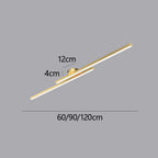 Energy-Efficient Aluminum LED Semi-Flush Ceiling Light (Dimmable Remote Control)