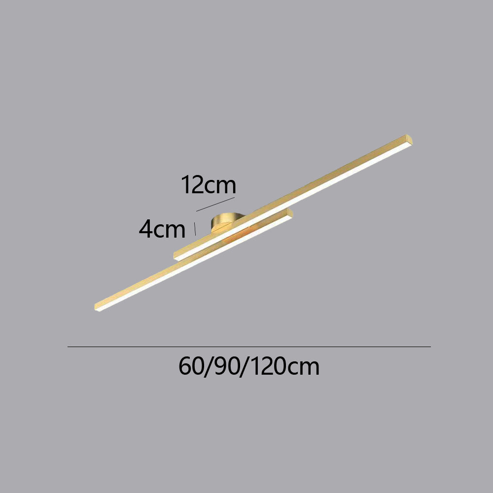 Energy-Efficient Aluminum LED Semi-Flush Ceiling Light (Dimmable Remote Control)