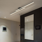 Energy-Efficient Aluminum LED Semi-Flush Ceiling Light (Dimmable Remote Control)