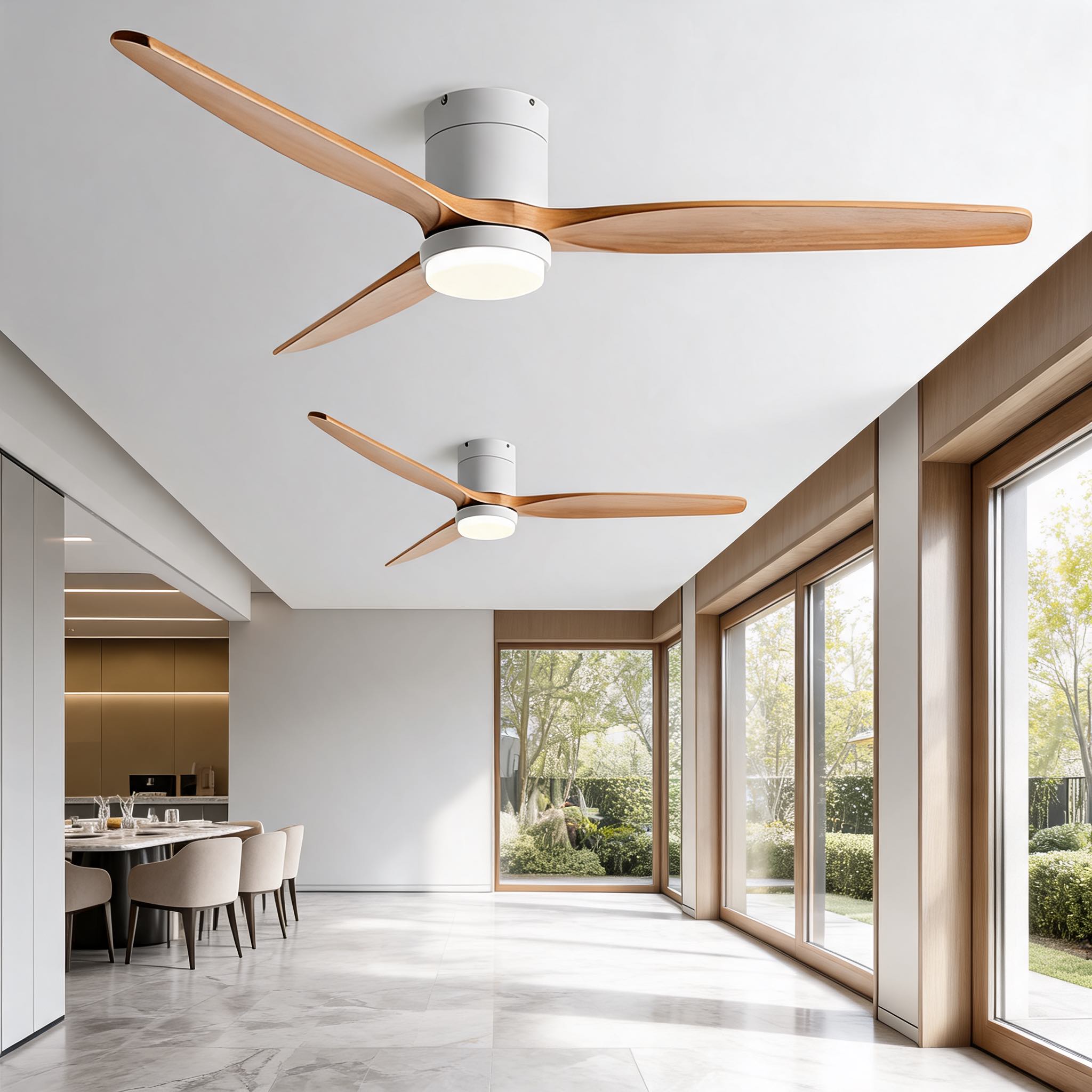 Energy-Efficient DC Motor & Adjustable LED Ceiling Fan