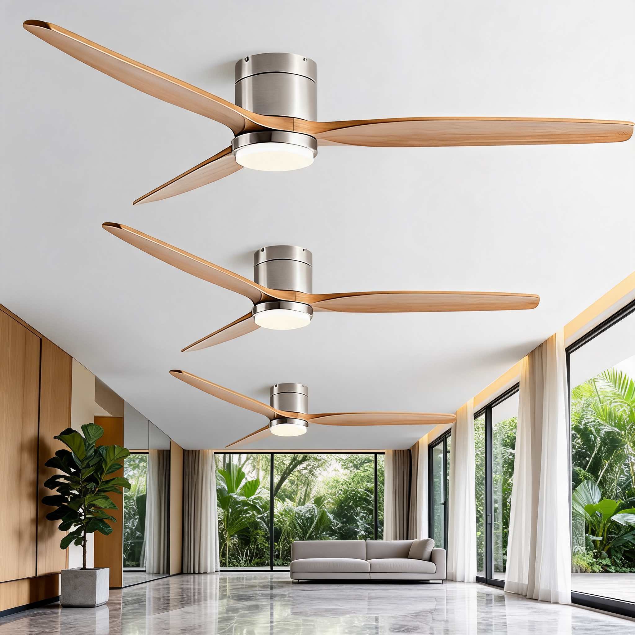 Energy-Efficient DC Motor & Adjustable LED Ceiling Fan