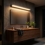 Energy-Efficient LED Polished Iron Vanity Light