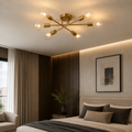 Energy-Efficient LED Sputnik Ceiling Light (Semi-Flush)