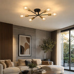 Energy-Efficient LED Sputnik Ceiling Light (Semi-Flush)