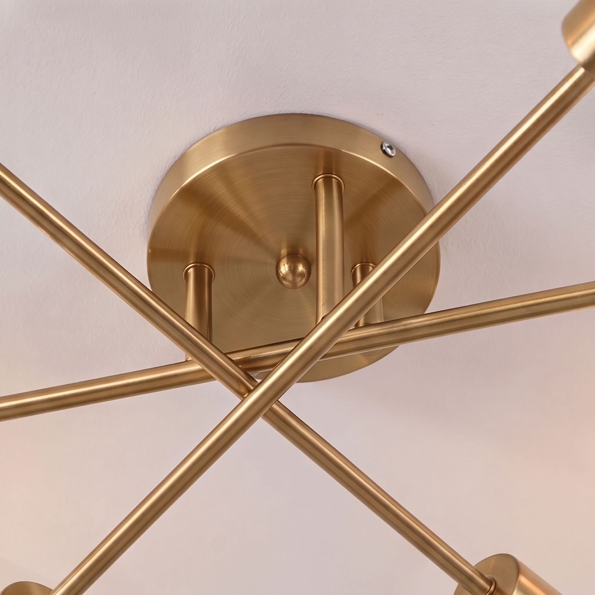 Energy-Efficient LED Sputnik Ceiling Light (Semi-Flush)