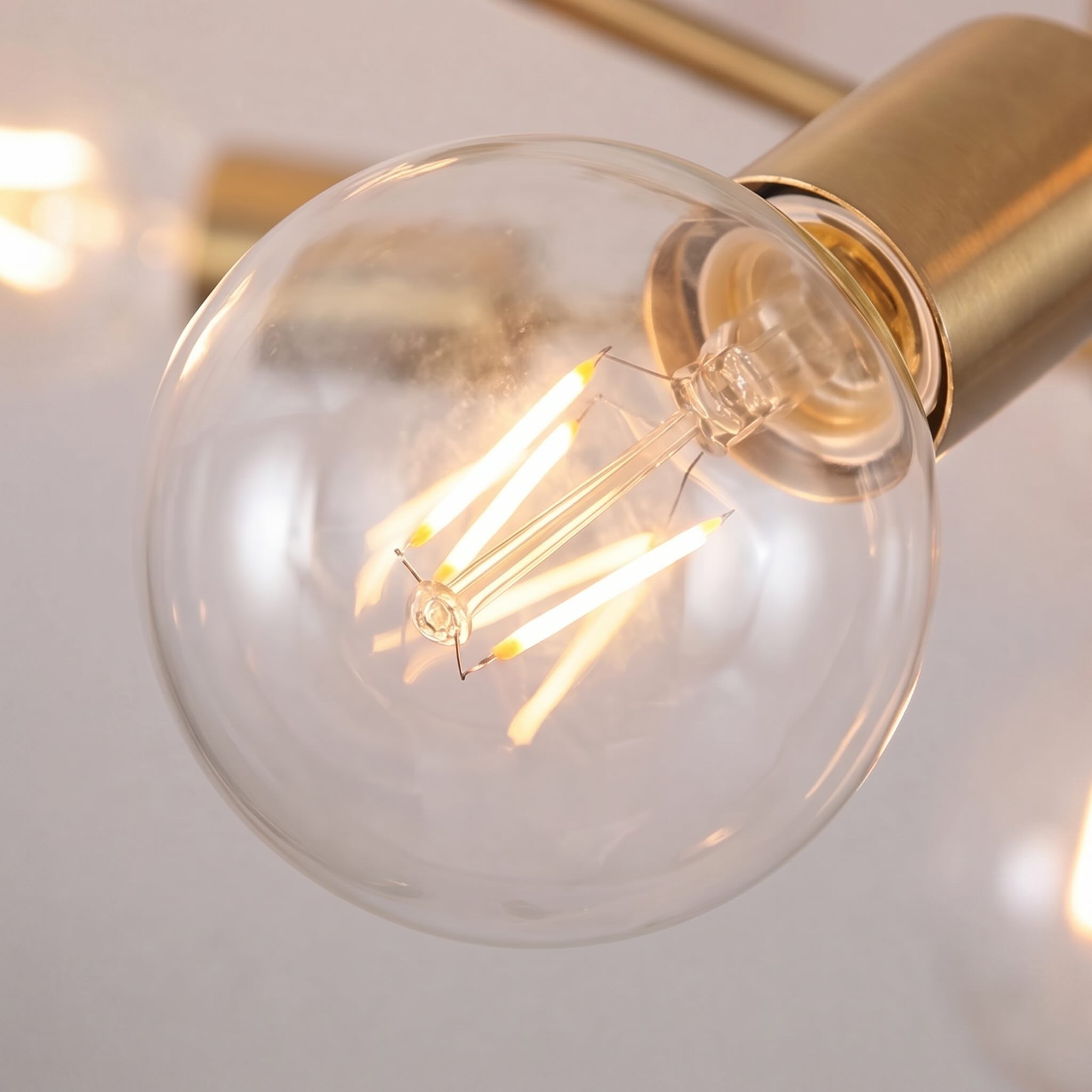 Energy-Efficient LED Sputnik Ceiling Light (Semi-Flush)