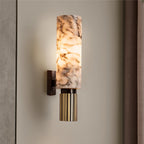 Energy-Efficient LED Stone & Copper Wall Sconce