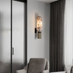Energy-Efficient LED Stone & Copper Wall Sconce