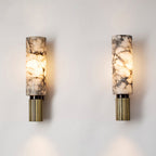 Energy-Efficient LED Stone & Copper Wall Sconce
