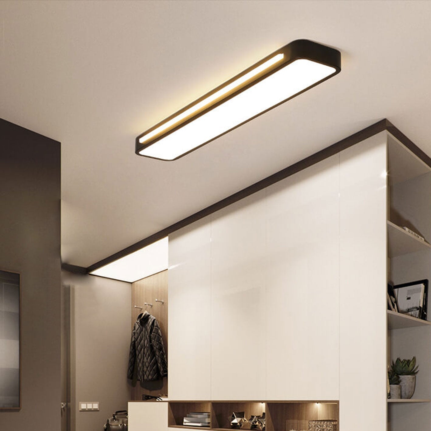 Energy-Efficient Preassembled LED Flush Mount Ceiling Light