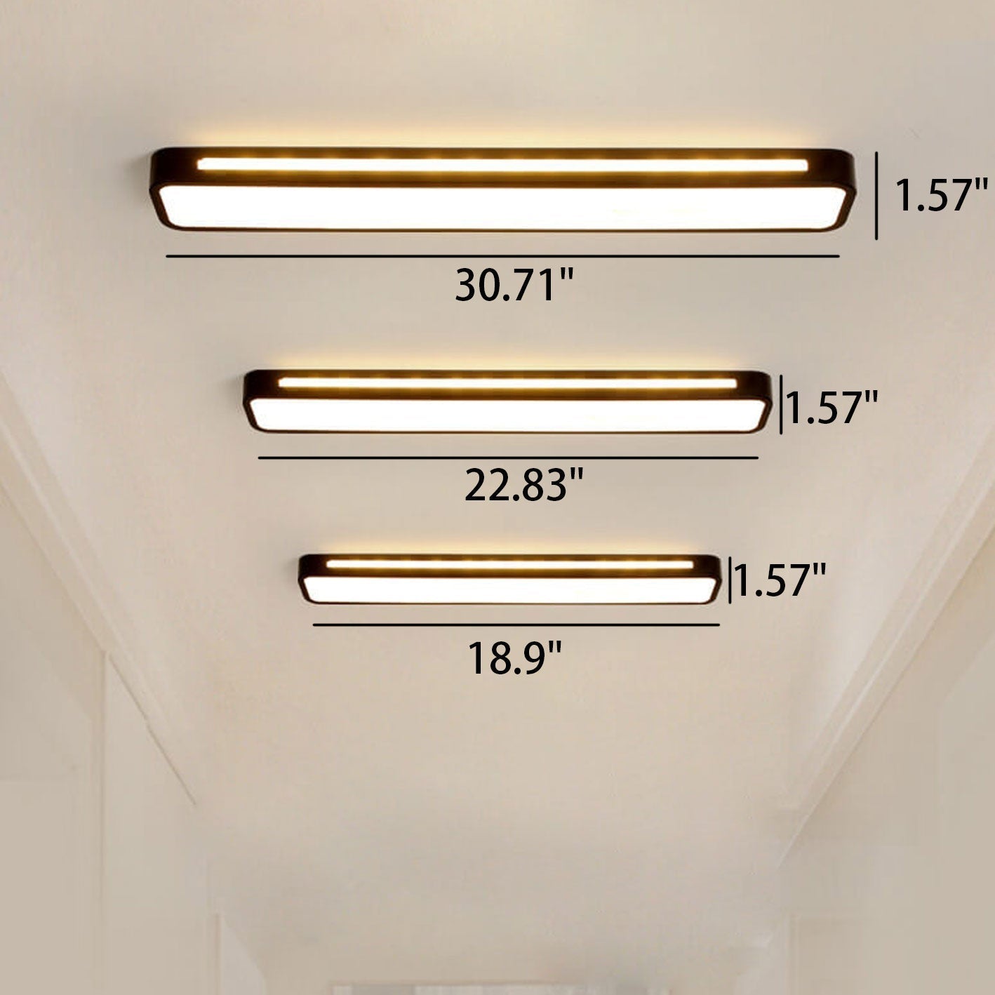 Energy-Efficient Preassembled LED Flush Mount Ceiling Light