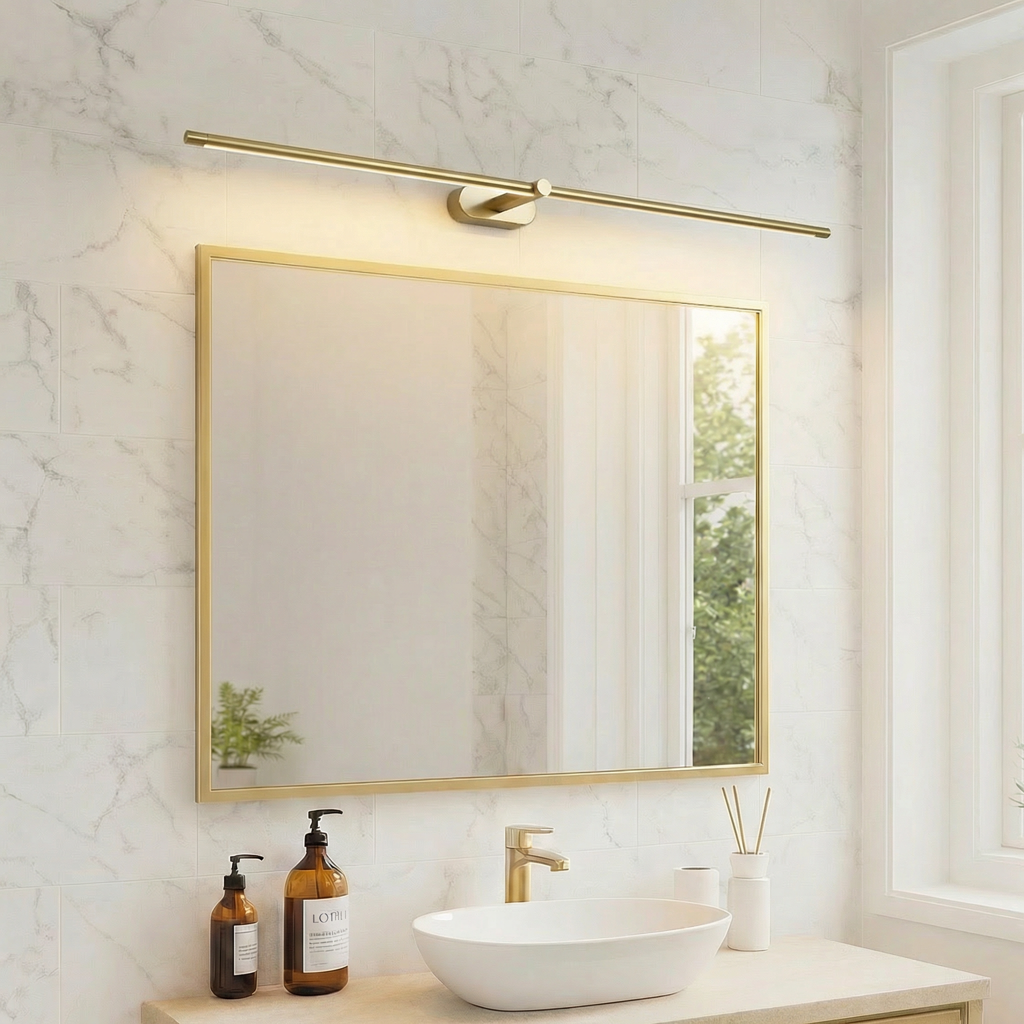 Energy-Efficient Warm White LED Vanity Light Bar