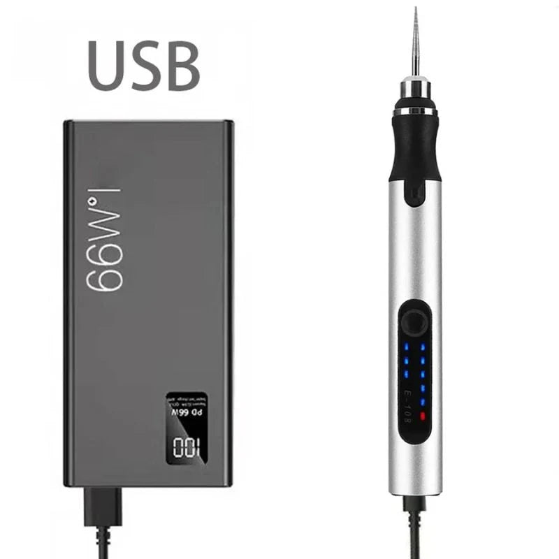 Engraving Pen Wireless Rechargeable LCD Screen & Adjustable Speed
