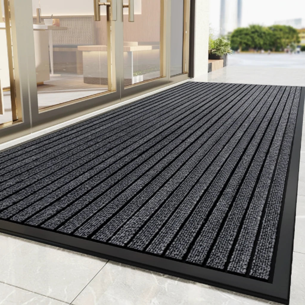 Entrance Mat Striped Dirt-Scraping Non-Slip