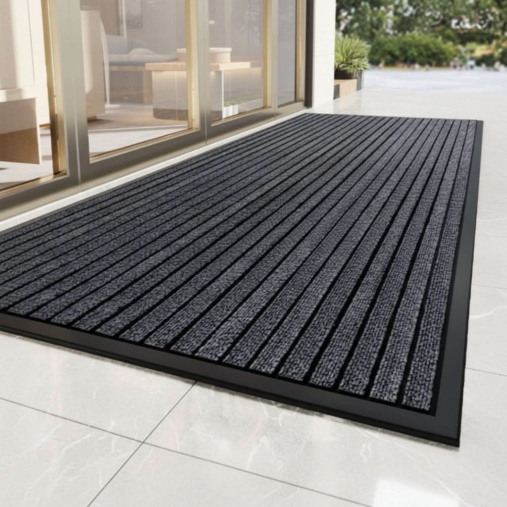 Entrance Mat Striped Dirt-Scraping Non-Slip