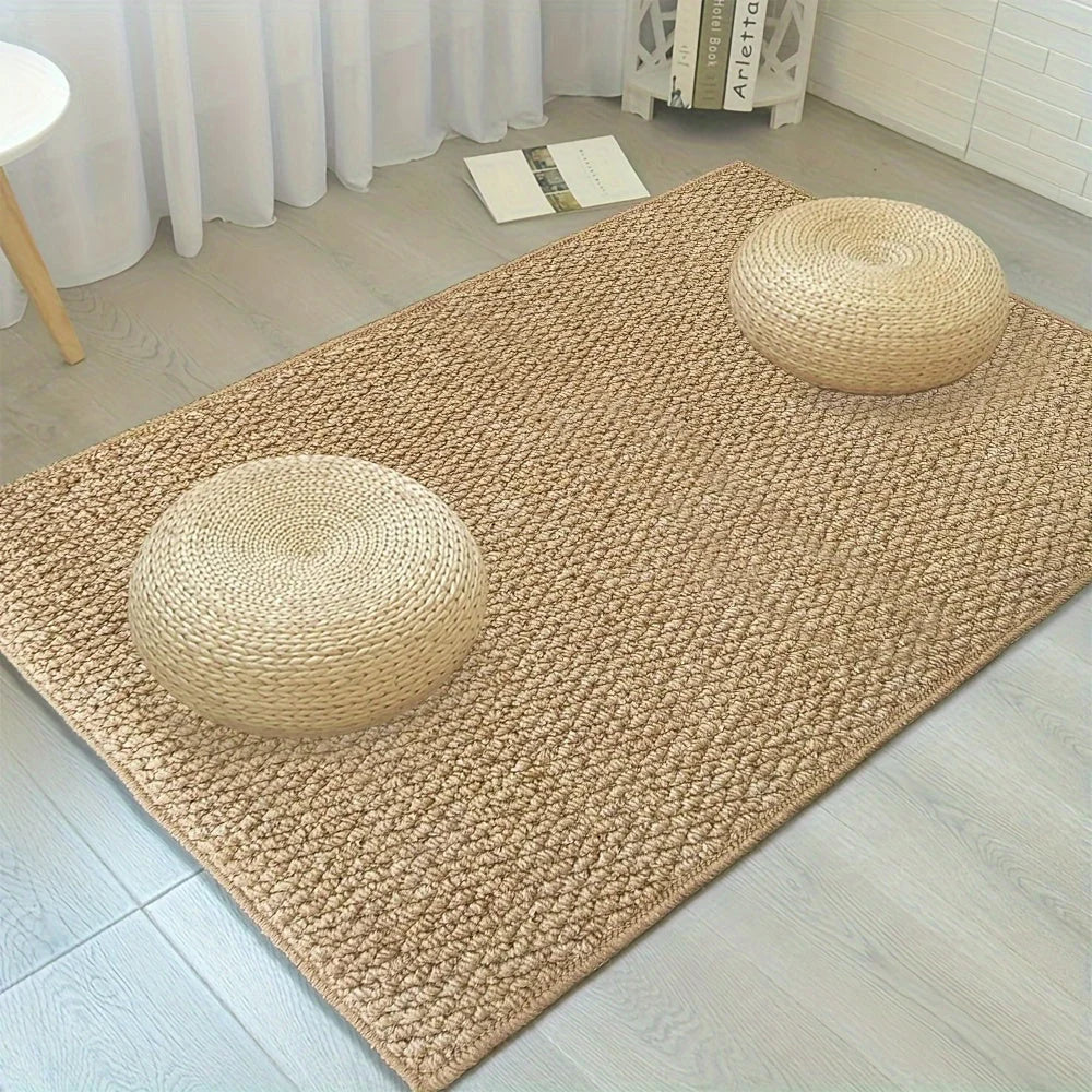 Entry Mat Jute-Style Machine Washable & Non-Slip Backing