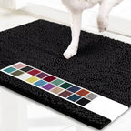 Entryway Door Mat Chenille Microfiber Non-Slip Machine Washable