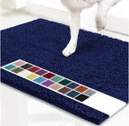 Entryway Door Mat Chenille Microfiber Non-Slip Machine Washable