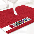 Entryway Door Mat Chenille Microfiber Non-Slip Machine Washable