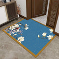 Entryway Mat Floral Artwork Dirt-Trapping 31.5 x 47.2 Inch