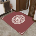 Entryway Mat Floral Artwork Dirt-Trapping 31.5 x 47.2 Inch