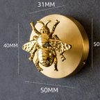 Entryway Wall Hook Solid Brass Animal Head