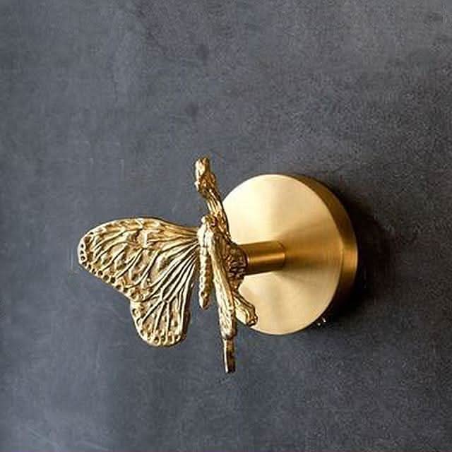 Entryway Wall Hook Solid Brass Animal Head
