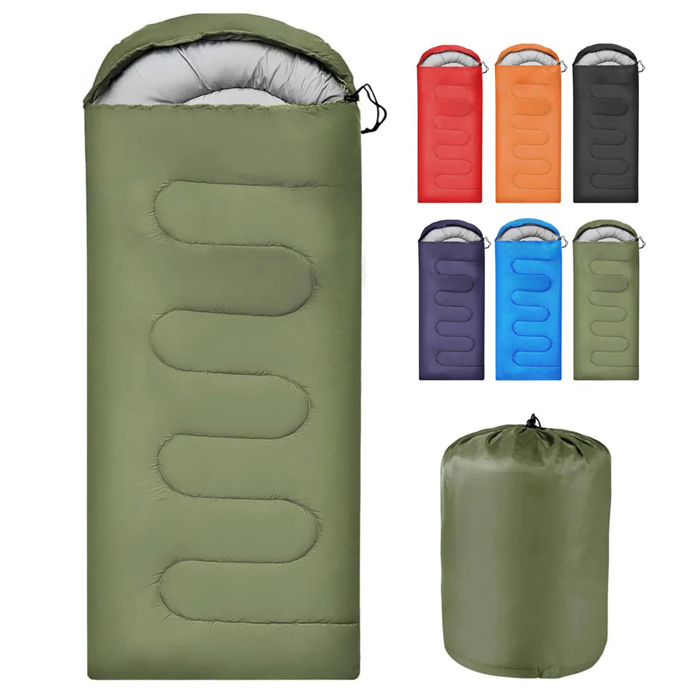 Envelope Sleeping Bag Hollow Cotton Polyester-Lined To 14°F
