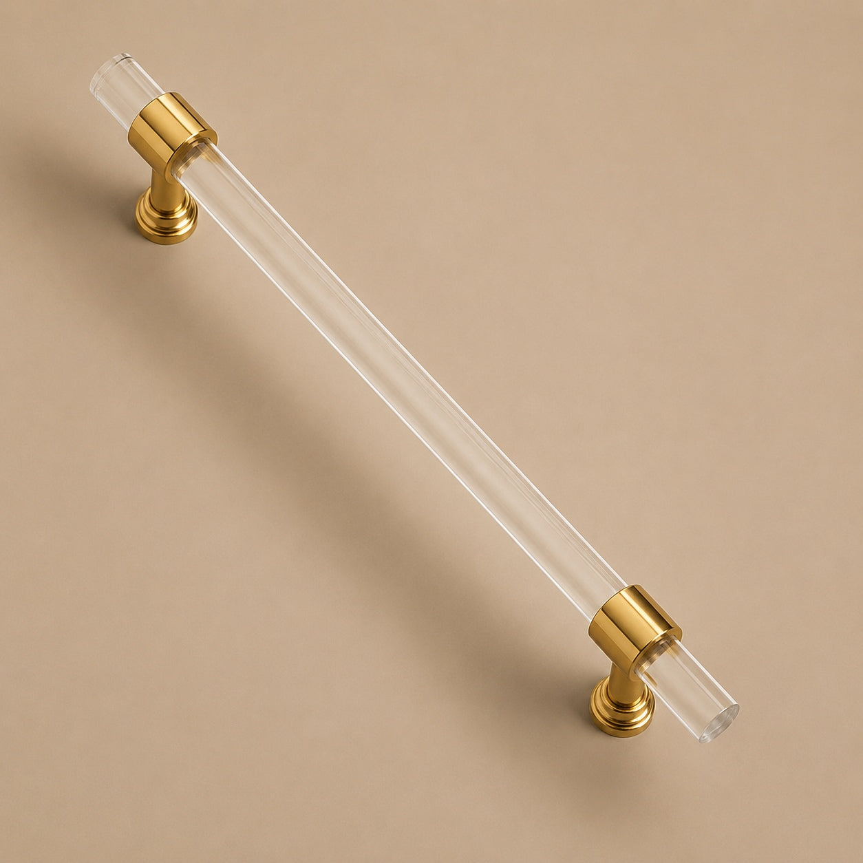Ergonomic Acrylic Cabinet Handles & Knobs (Easy Installation)