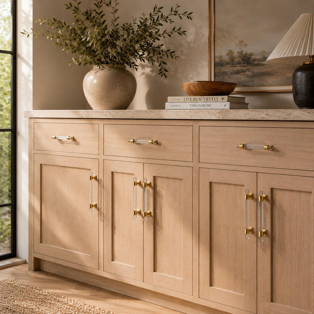 Ergonomic Acrylic Cabinet Handles & Knobs (Easy Installation)