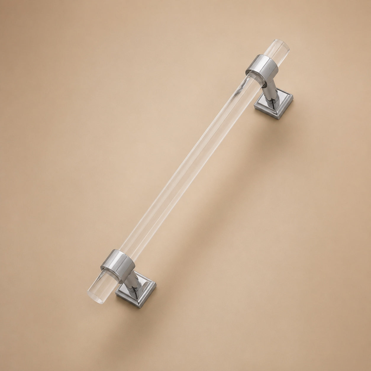 Ergonomic Acrylic Cabinet Handles & Knobs (Easy Installation)